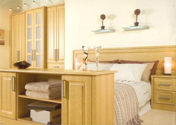 The Countryvale Lissa Oak bedroom design is available from Gee's Kitchens, Bedrooms & Flooring of Kildare.